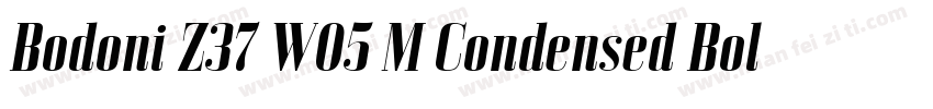 Bodoni Z37 W05 M Condensed Bold字体转换
